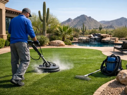Artificial Turf Cleaning for Arizona Homes