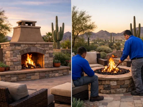 Fireplace or Fire Pit for Your Arizona Backyard?